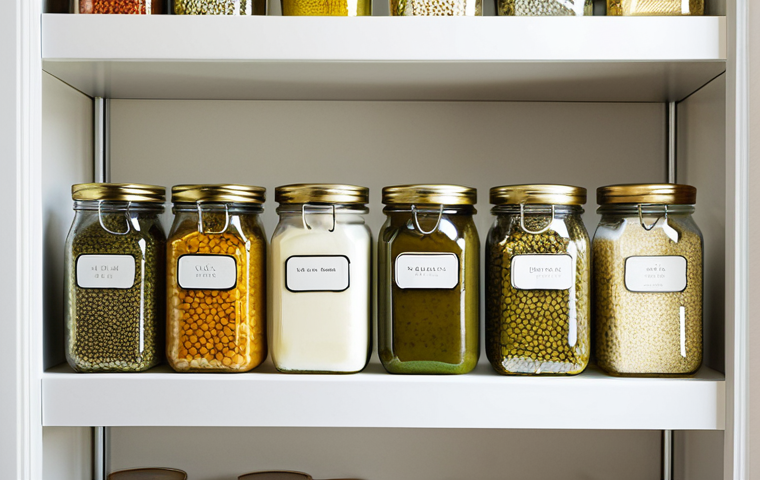 Minimalist Pantry**
"A clean, organized pantry showcasing essential, versatile ingredients: olive oil, lentils, rice, herbs. Jars are neatly labeled. Bright, natural lighting. Safe for work, appropriate content, fully clothed (no people present), modest, family-friendly, perfect anatomy (of the food items), correct proportions, professional photography, high quality, focus on organization and simplicity."
**